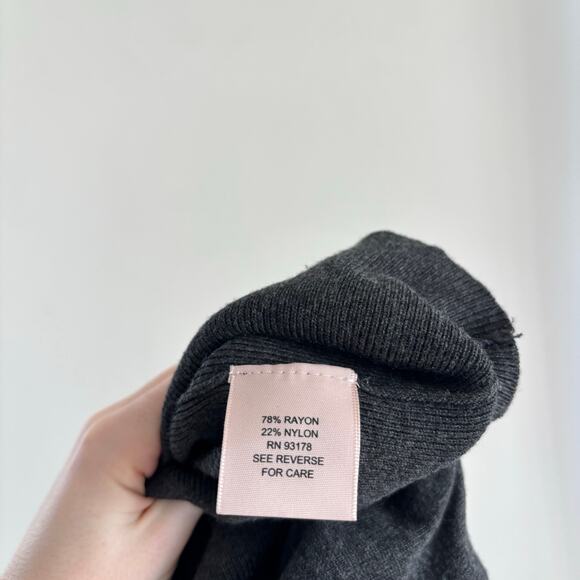 Philosophy Dark Gray Button Front Cardigan Sweater Women's Size XL - Picture 3 of 5